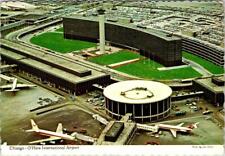 IL, Illinois  CHICAGO-O'HARE INTERNATIONAL AIRPORT & Hilton Hotel  4X6 Postcard picture