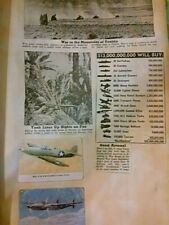 BIG WWII SCRAPBOOK ARTICLES picture