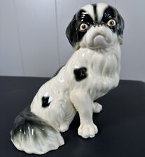 Antique 1920s Japanese Chin Pekingese Dog Ceramic Figurine Statue, Germany, 10” picture