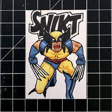 1 of 1 Extremely Rare Sketch Card of Marvel Deadpool and X-Men's Wolverine picture