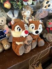 Disney Land Authentic Chip & Dale Plush Chipmunks Best Friends Stuffed Animal picture