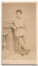FRENCH ARTIST CDV PORTRAIT PHOTO by DUMESNIL, ST GERMAIN-EN-LAYE 1872-76 painter picture