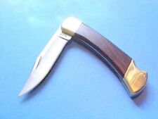 RARE MNT CUSTOM BUCK 110 HUNTER KNIFE IRONWOOD HANDLE LEATHER SHEATH BOX CARDS picture