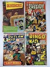 Western Comics Lot of 4 (1969-75) Gunsmoke ~ Ringo Kid ~ Outlaw Kid picture