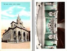 2~ca1920's Religion Postcards  MIAMI, FL Florida  GESU CHURCH & INTERIOR VIEW picture