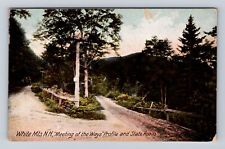 White Mts NH-New Hampshire, Meeting of Ways Profile & St Roads Vintage Postcard picture