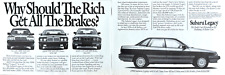 1990 Subaru Legacy AWD Sedan Original Magazine Advertisement Small Poster picture
