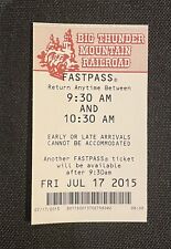 Disneyland 60th Anniversary FastPass, Big Thunder Mountain RR, July 17, 2015 picture