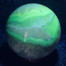 Natural Rare Volcanic Agate Crystal Sphere Healing 1800G (UV Reactive crystal) picture