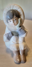 NAO Daisa 2000 Hand-Painted in Spain by Lladro - Eskimo Child-Arctic Dreams-1397 picture