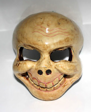 Made  in Nepal wooden skull face mask  New picture