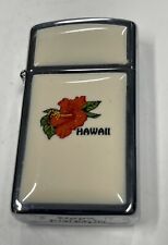 ZIPPO 1988 HAWAII ULTRALITE SLIM LIGHTER UNFIRED IN BOX C928 picture