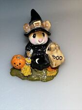 Vintage 1984 Wee Forest Folk M-120 Halloween WITCHY BOO Anette Petersen Signed picture