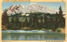 Postcard CA Mount Shasta California 1940 Linen Unposted Vintage PC J1589 picture