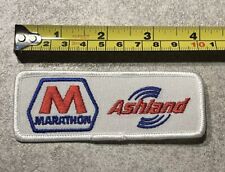 Embroidered MARATHON Ashland Gas Oil Company Logo Patch Badge picture