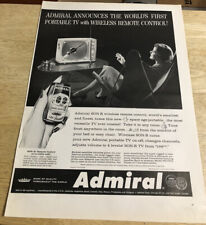 1959 ADMIRAL TV Remote Control Woman MCM Chair - Vintage Magazine Page Ad picture