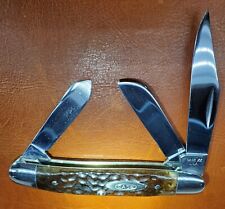 CASE XX KNIFE 6347HP VINTAGE STOCKMAN 3 BLADE JIGGED BONE PREOWNED YR - 1978 picture