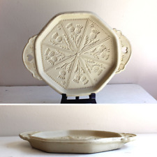 Brown Bag Cookie Art 1988 Thistle Scotch Shortbread Stoneware Mold Baking Dish picture