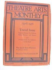 THEATRE ARTS MONTHLY April 1936 Werner Krauss Ina Claire Harold Clurman Balkans picture