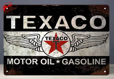 Texaco Motor Oil - Gasoline Vintage Novelty Metal Sign 12