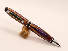 Beautiful Hand turned Handmade Cigar Style Pen Resin with embedded wood picture