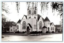 c1940's Methodist Church Scene Street Sibley Iowa IA RPPC Photo Vintage Postcard picture