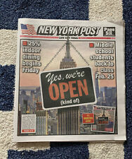 YES, WE'RE OPEN (KIND OF) New York Post ESB Lockdown Throwback 2/9/21 picture