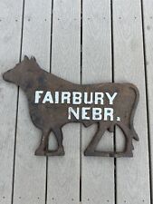 Cast Iron Windmill Weight - Fairbury Bull picture