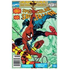 Spectacular Spider-Man (1976 series) Annual #11 Newsstand in VF. [m. picture