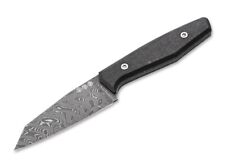 Boker Daily AK1 Fixed Blade Knife Black Carbon Steel Handle Damascus 122509DAM picture