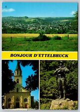 Postcard Luxembourg Hello from D'Ettelbruck Multi view c 1986 3B picture