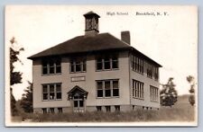 PC1/ Brookfield New York RPPC Postcard c1910 High School Building 601 picture