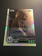 2023 Topps Star Wars Chrome Auto Deep Roy as Yoda picture