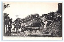 Train Railroad Wreck Canaan NH New Hampshire 25 People Killed 1907 Postcard F3 picture