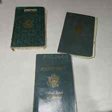Vintage Lot Of Three US Passport Same Person 1960s picture