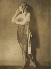 c. 1920's Flapper Smoking Photo by James Abbe SIGNED ART DECO picture