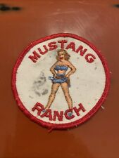 Vintage REDUCED MUSTANG RANCH Nevada Brothel Patch picture