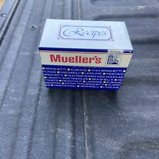 Vintage Mueller’s Pasta Tin Metal Recipe Box Dated 1980 Comes W/ Other Recipes  picture