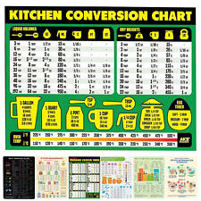 Best Designed Kitchen Conversion Chart Magnet Cooking Baking Gift for Men Women picture