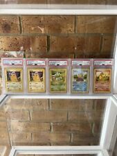 Pokemon Starters - 1st Ed SHADOWLESS PIKACHU SQUIRTLE BULBASAUR CHARMANDER PSA 9 picture