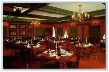 Bernardsville New Jersey NJ Postcard Fox Hounds Room Restaurant Interior c1960 picture
