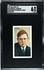 1934 GALLAHER CHAMPIONS OF SCREEN & STAGE BLUE BACK CHARLES LAUGHTON #42 SGC 6 picture