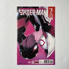 Spider-Man #12 (2017) Miles and Gwen Kiss Cover picture
