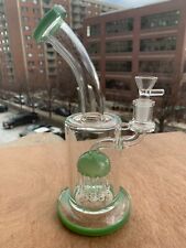 10'' Beautiful and Heavy Glass Water Pipe Bong Bubbler Hookah With Glass Bowl picture