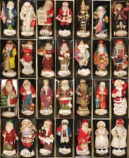 Vtg Memories of Santa Christmas Ornaments In Box Hand Painted **FREE SHIPPING** picture
