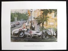 1937 Monaco Grand Prix F1 MERCEDES-BENZ W125 Caracciola Walter GOTSCHKE Print picture