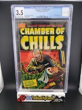 CHAMBER of CHILLS # 18 HARVEY COMICS 1952 GOLDEN AGE HORROR CGC 3.5 4106178004 picture