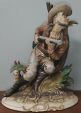 Vintage Capodimonte? Porcelain Hunter And Rabbit 8½