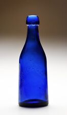 Very rare Joseph Wolf MILWAUKEE bottle in brilliant rich cobalt blue 1877-1889 picture