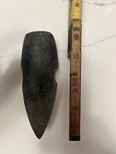 OUTSTANDING HOHOKAM ARTIFACT~NATIVE AMERICAN INDIAN STONE GROOVED AXE HEAD picture